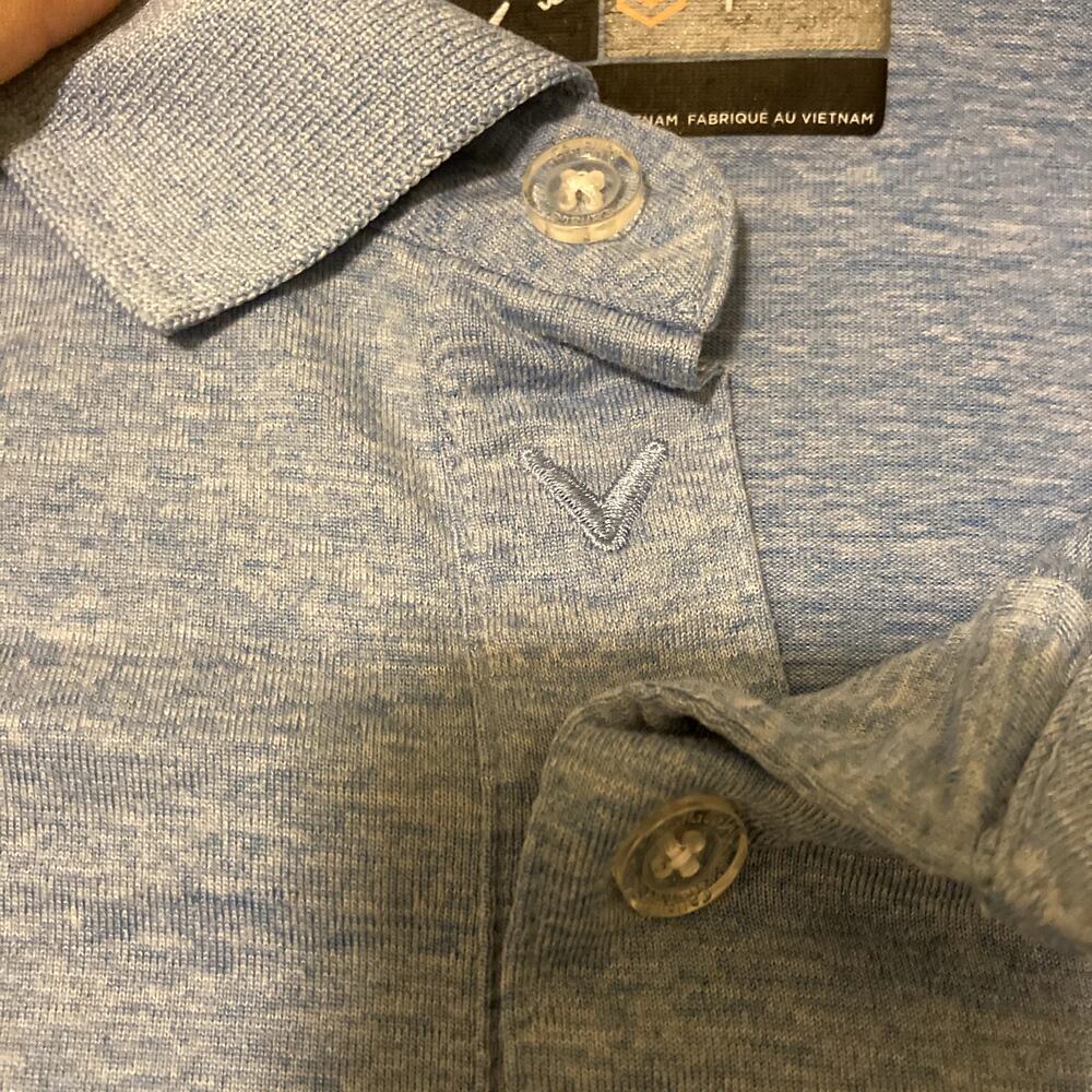 Callaway Optidri Men's Size L Blue Polo Shirt - Picture 3 of 8